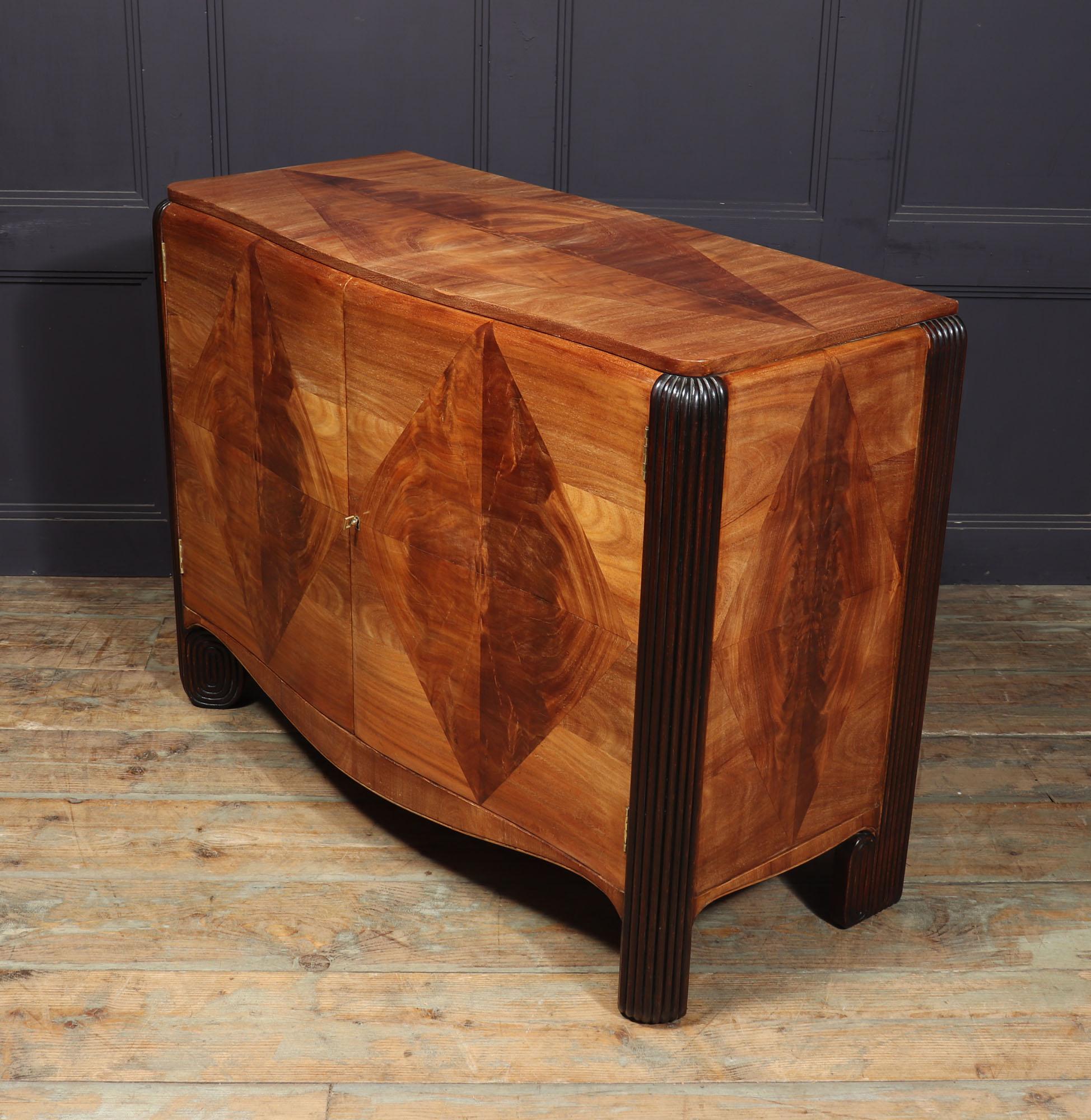 Art Deco Walnut Commode by Michel Dufet For Sale 7