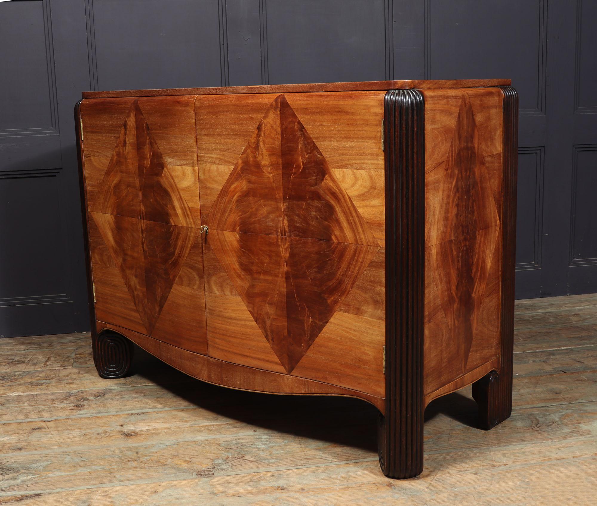 Art Deco Walnut Commode by Michel Dufet For Sale 8