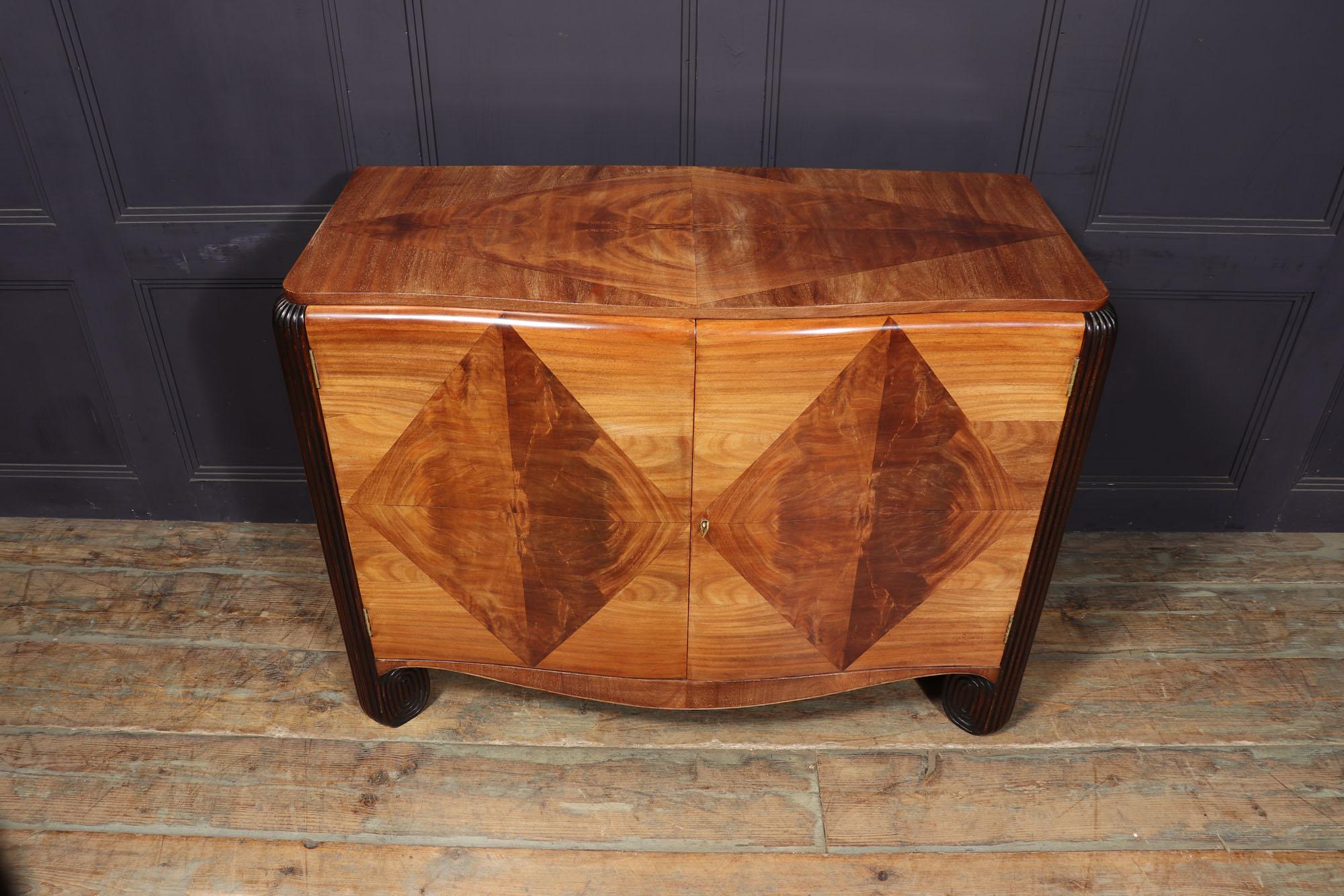 Early 20th Century Art Deco Walnut Commode by Michel Dufet For Sale