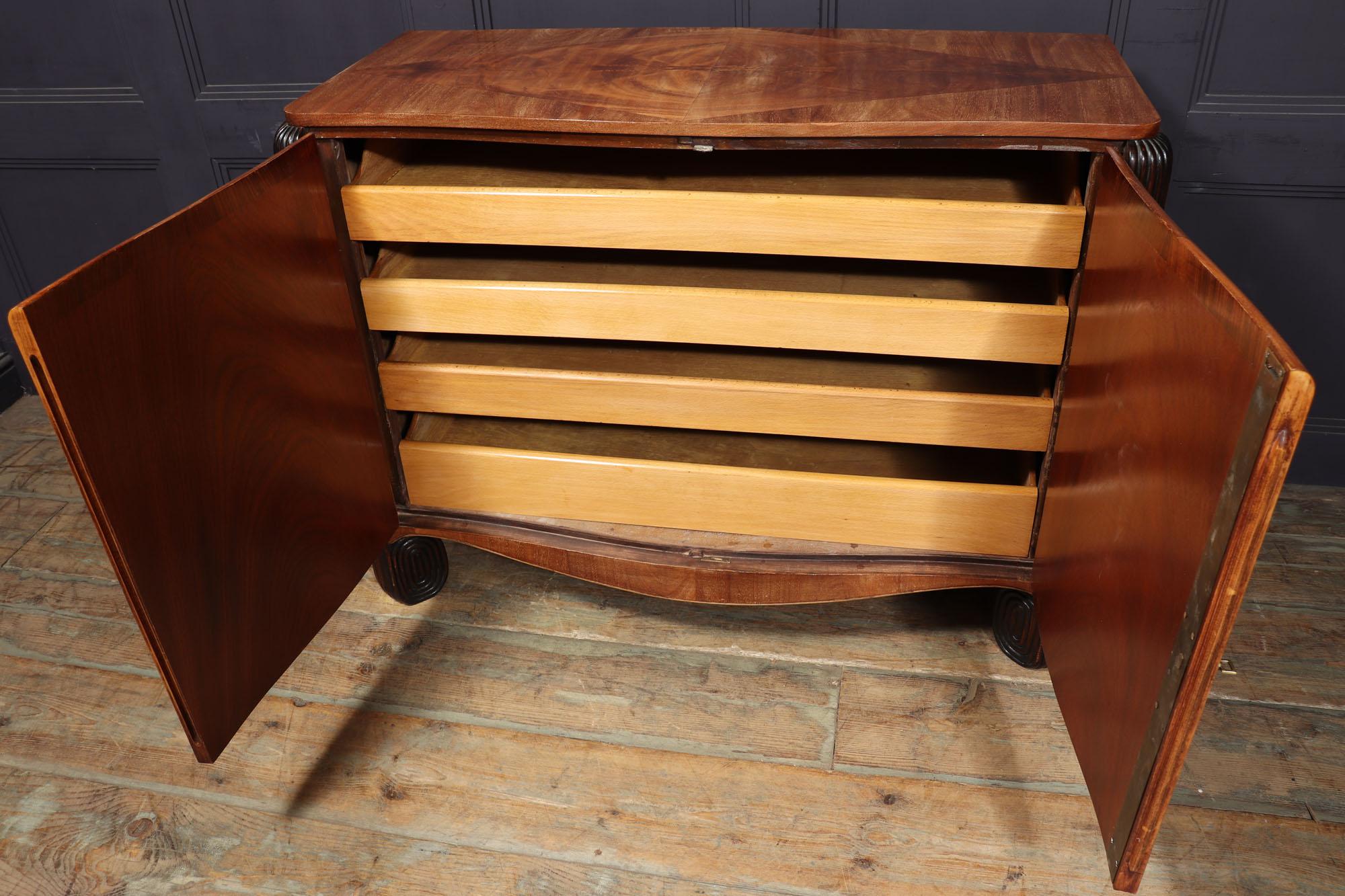 Art Deco Walnut Commode by Michel Dufet For Sale 3