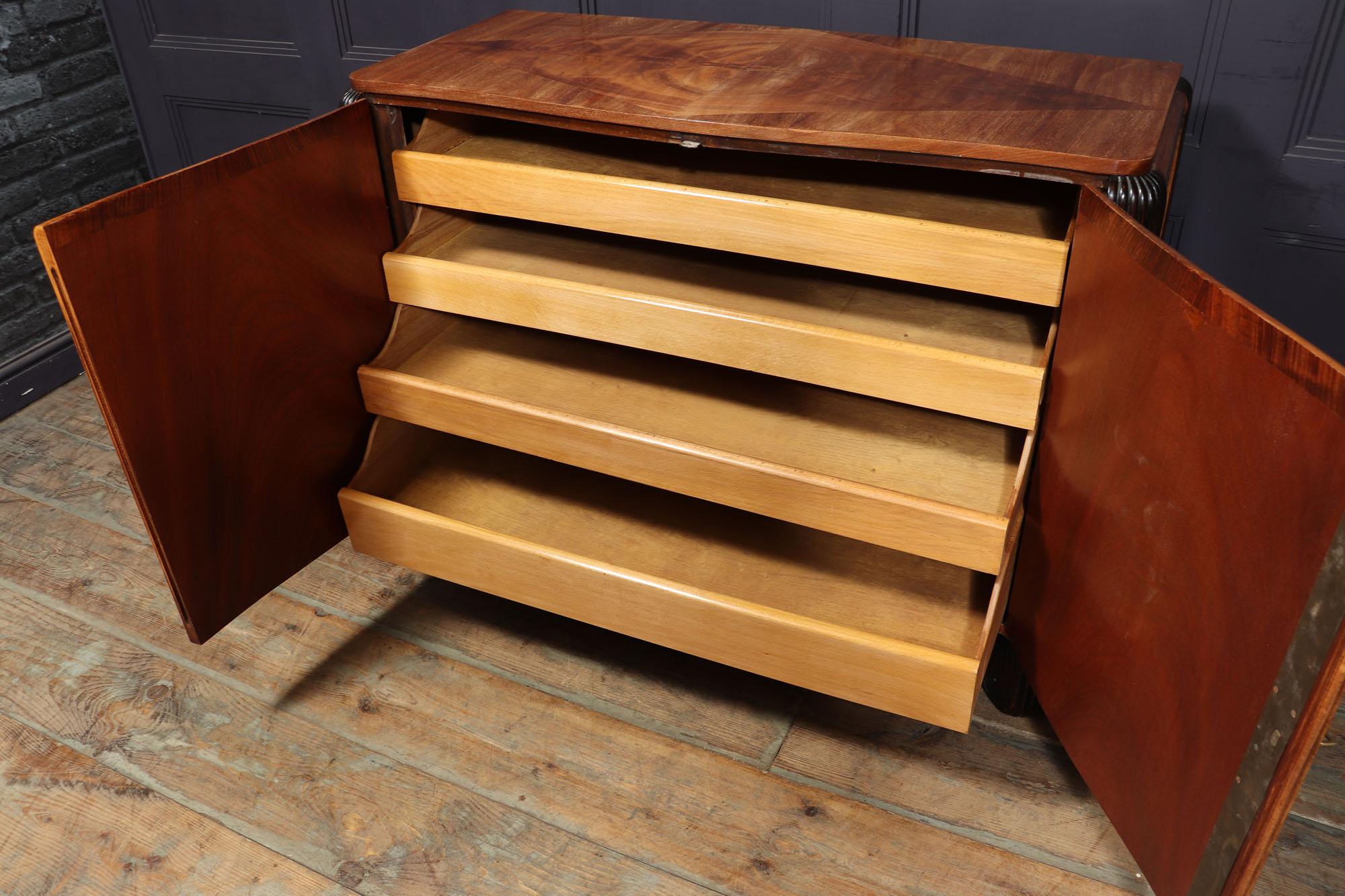 Art Deco Walnut Commode by Michel Dufet For Sale 4