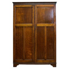 Art Deco Walnut Compact Wardrobe, 1920s