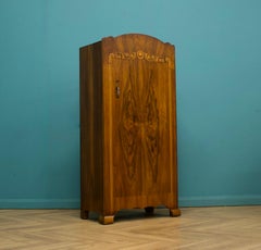 Art Deco Walnut Compact Wardrobe, 1930s