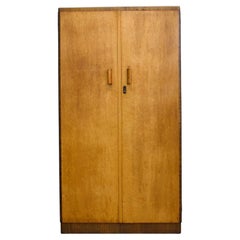 Art Deco Walnut Compact Wardrobe, 1930s