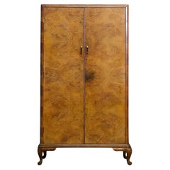 Armadio compatto in noce Art Déco, anni '30