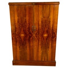 Art Deco Walnut Deep door Gentlemen's compactom wardrobe