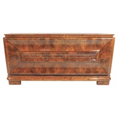 Art Deco Walnut Desk, circa 1940s