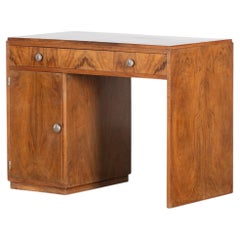 Art Deco Walnut Desk, French c. 1930s
