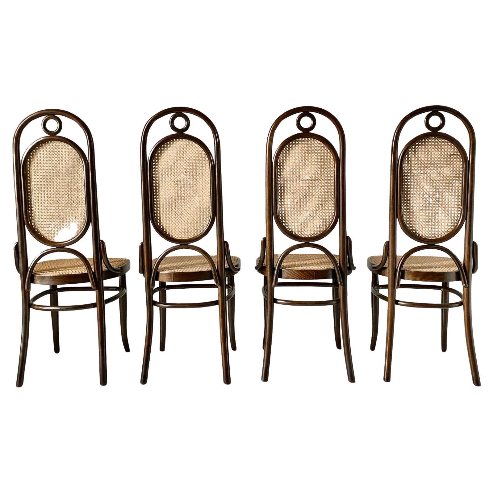 Art Deco Nussbaum Esszimmergarnitur mit Thonet Stühlen im Angebot 10