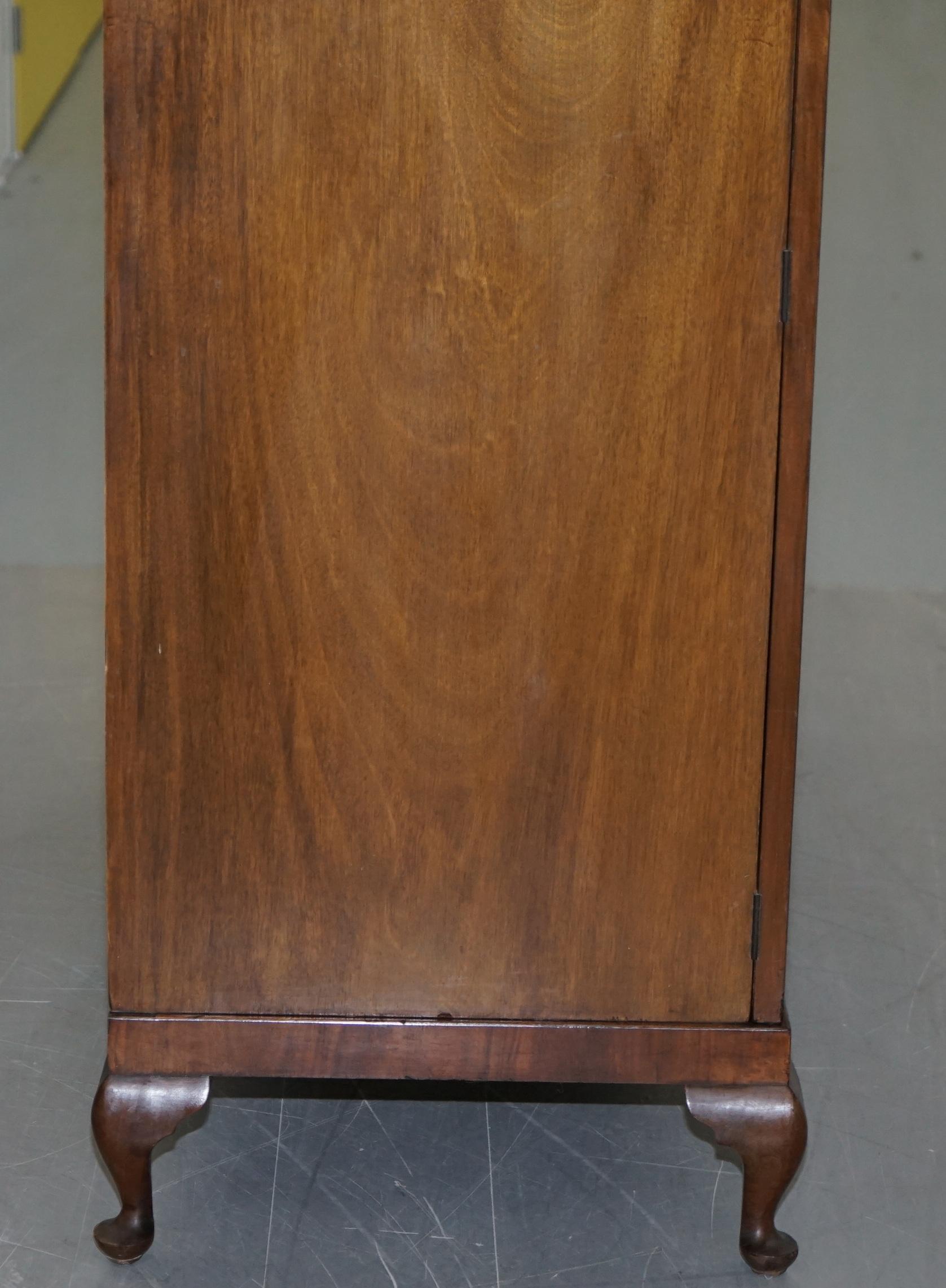 Art Deco Walnut Double Wardrobe Part of Suite Stamped Guaranteed British Made 3