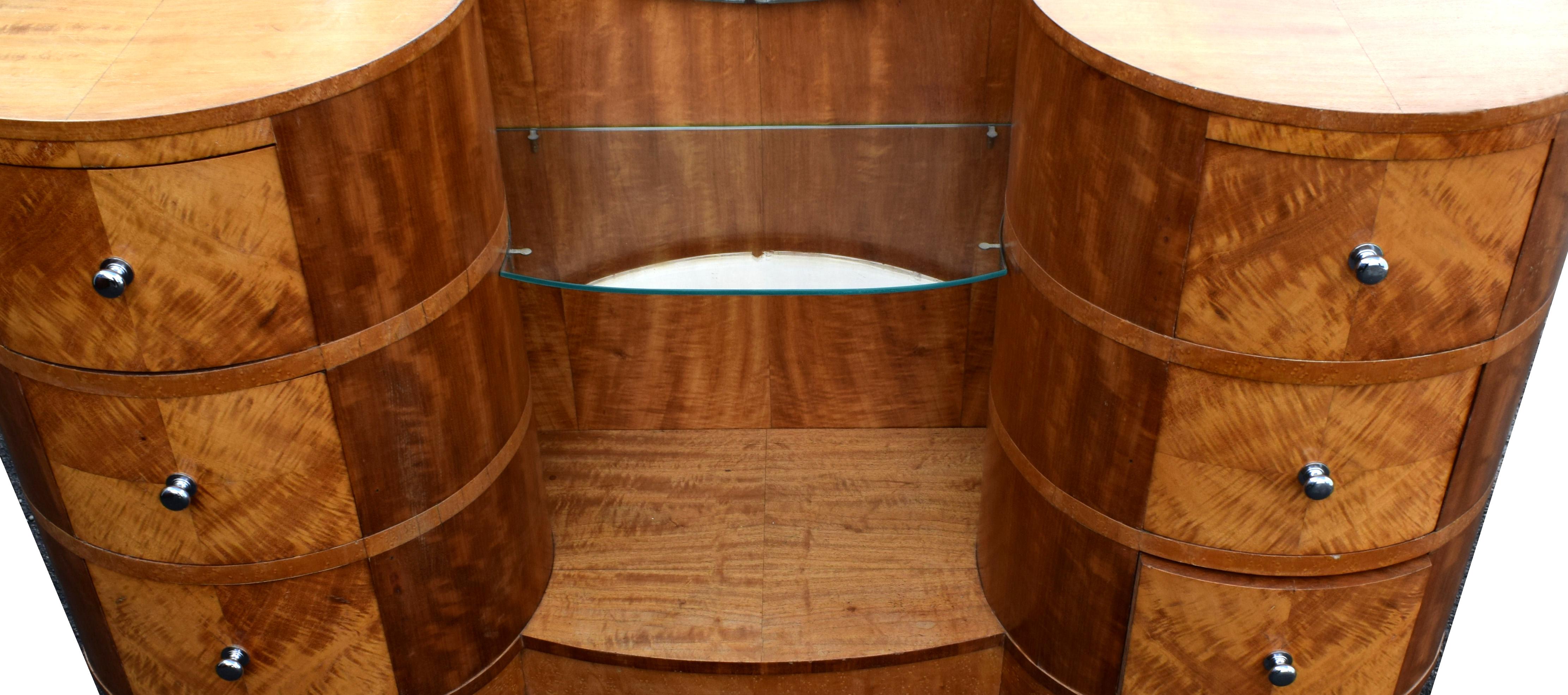 20th Century Art Deco Walnut Dressing Table, circa 1930