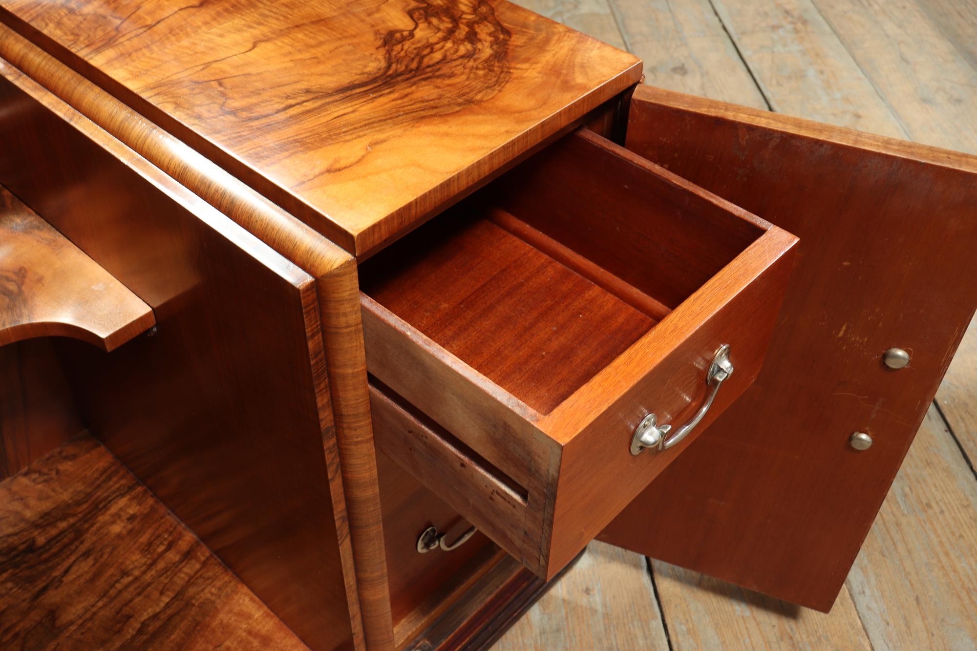 Art Deco Walnut Dressing Table 6