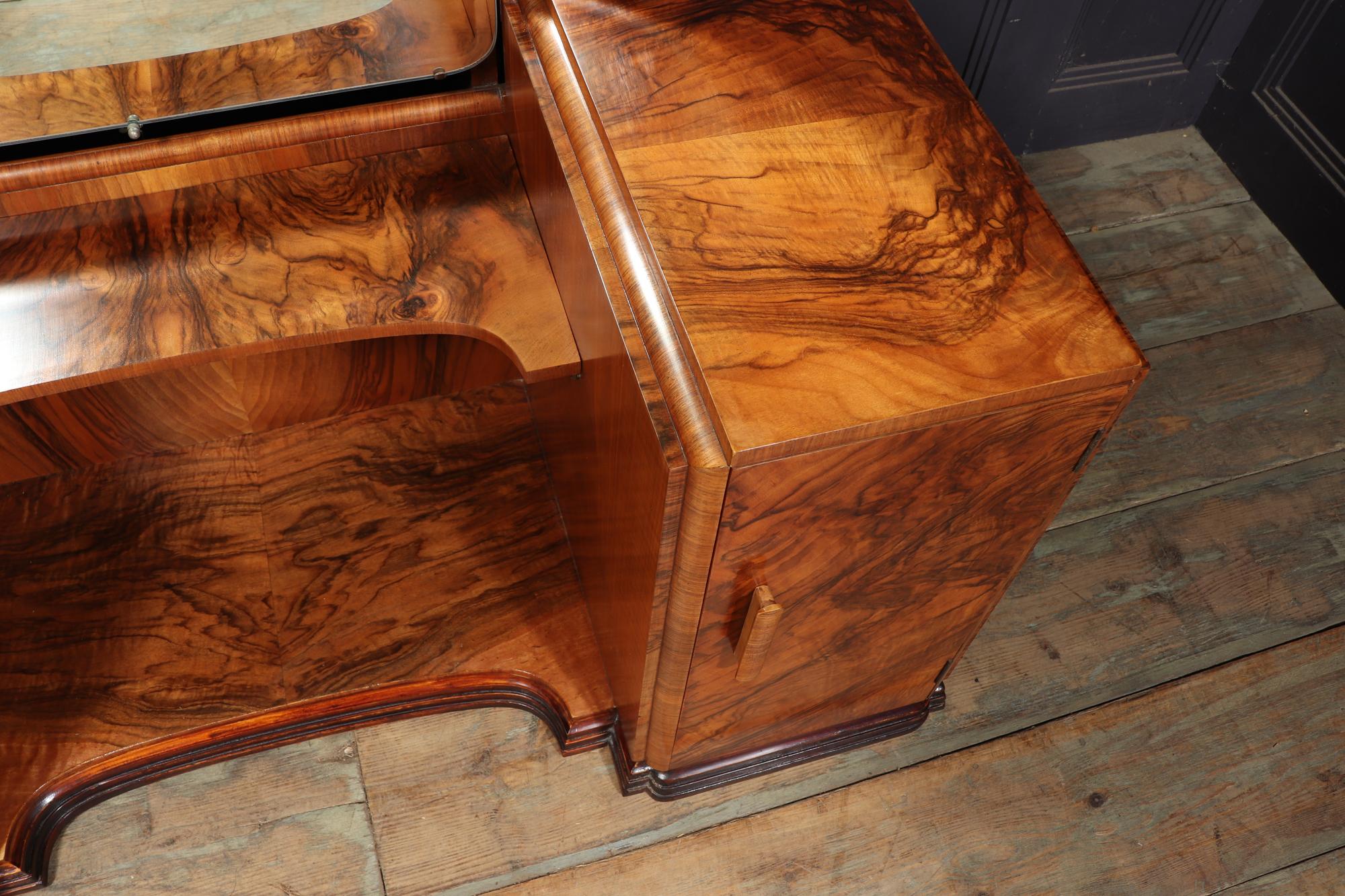 Art Deco Walnut Dressing Table 7