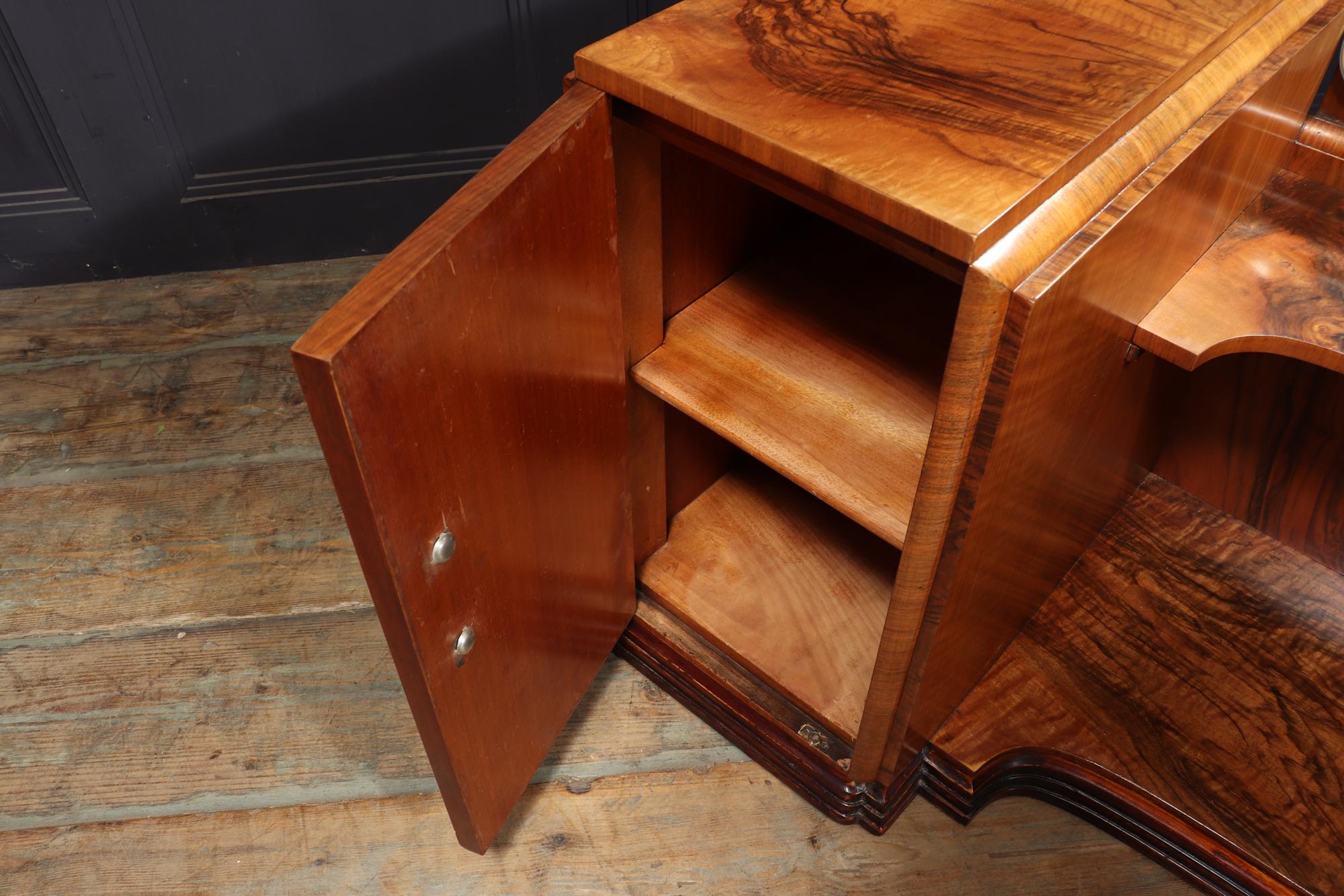 Art Deco Walnut Dressing Table 4