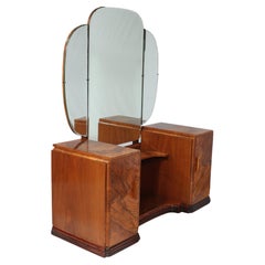 Art Deco Walnut Dressing Table