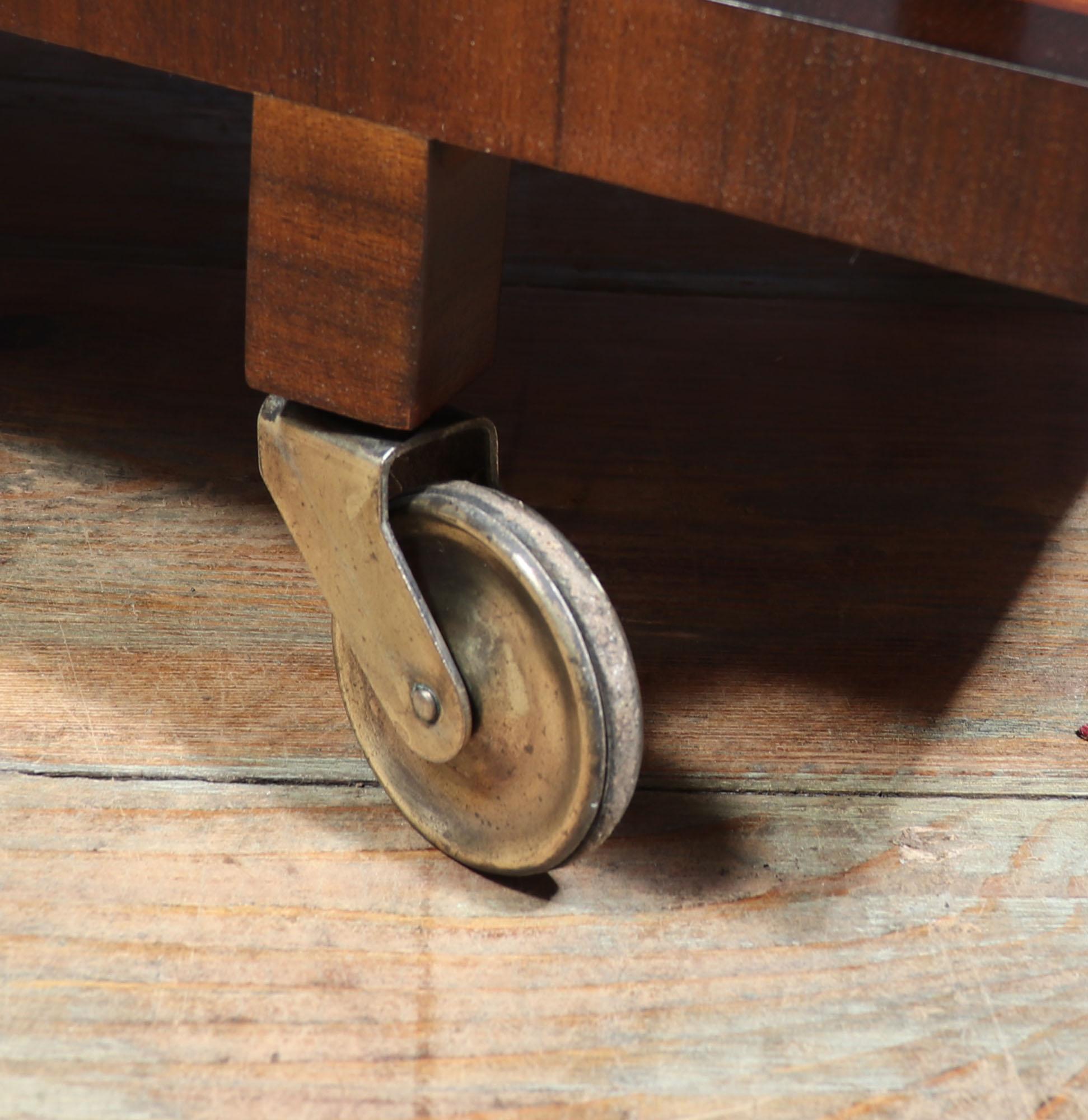 Art Deco Walnut Drinks Trolley 2