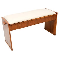 Art Deco Walnut Duet Piano Stool / Bench