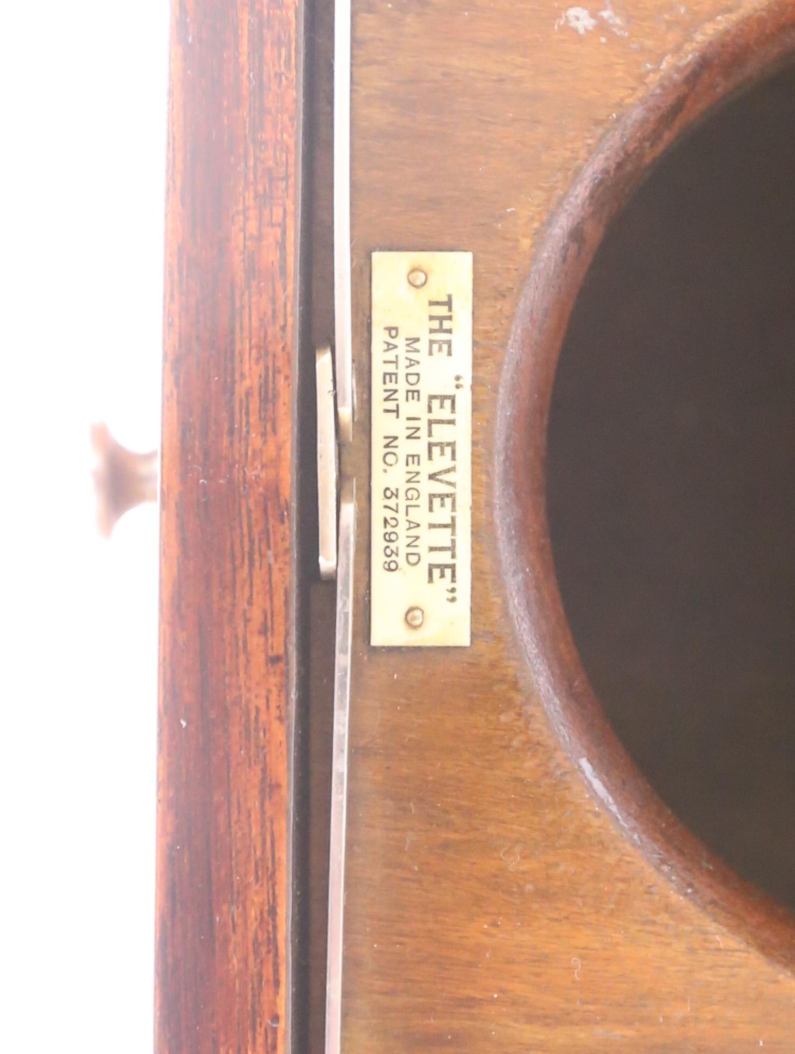 British Art Deco Walnut  Elevette  Drinks Cabinet circa 1930s For Sale
