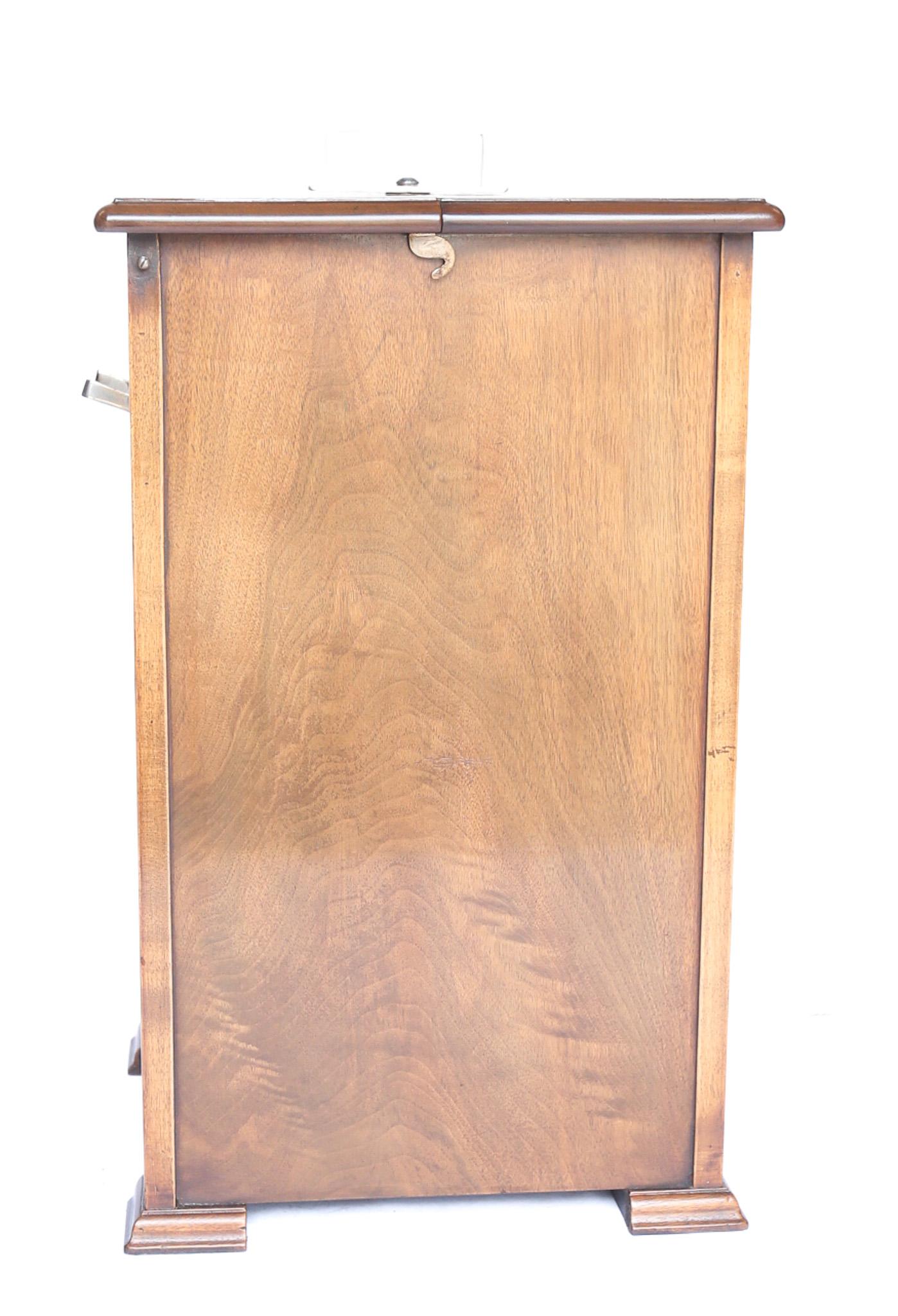 Mid-20th Century Art Deco Walnut  Elevette  Drinks Cabinet circa 1930s For Sale