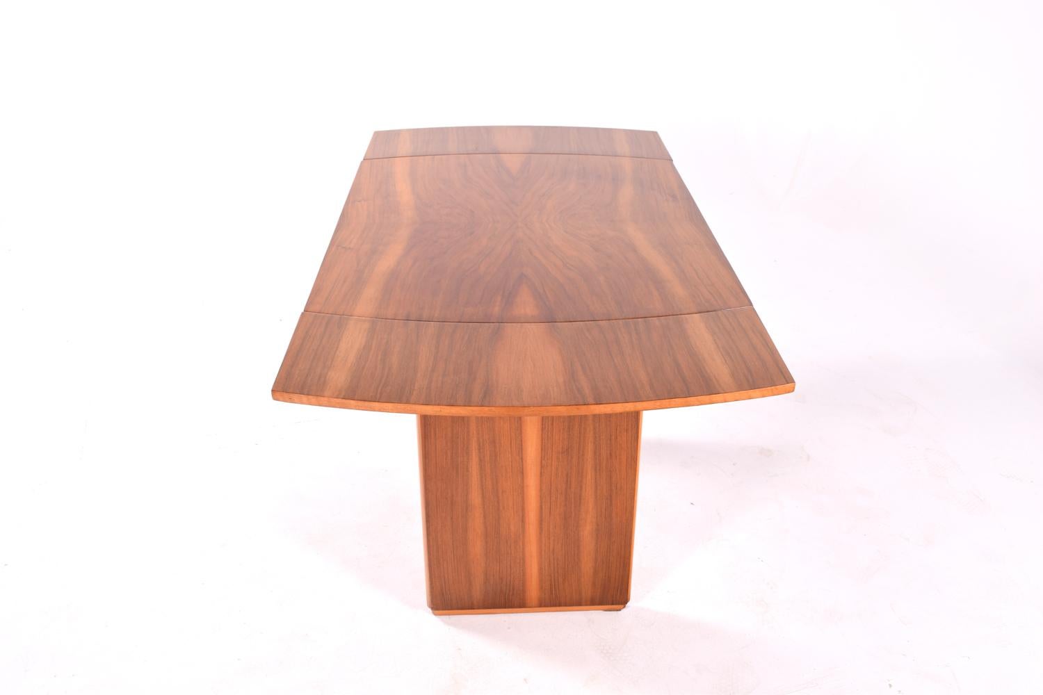 Art Deco Walnut Extending Dining Table For Sale 2