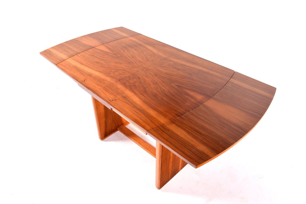Art Deco Walnut Extending Dining Table For Sale 2