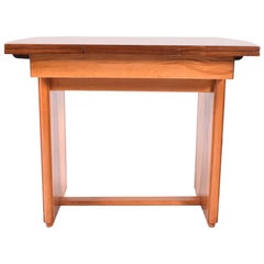 Used Art Deco Walnut Extending Dining Table