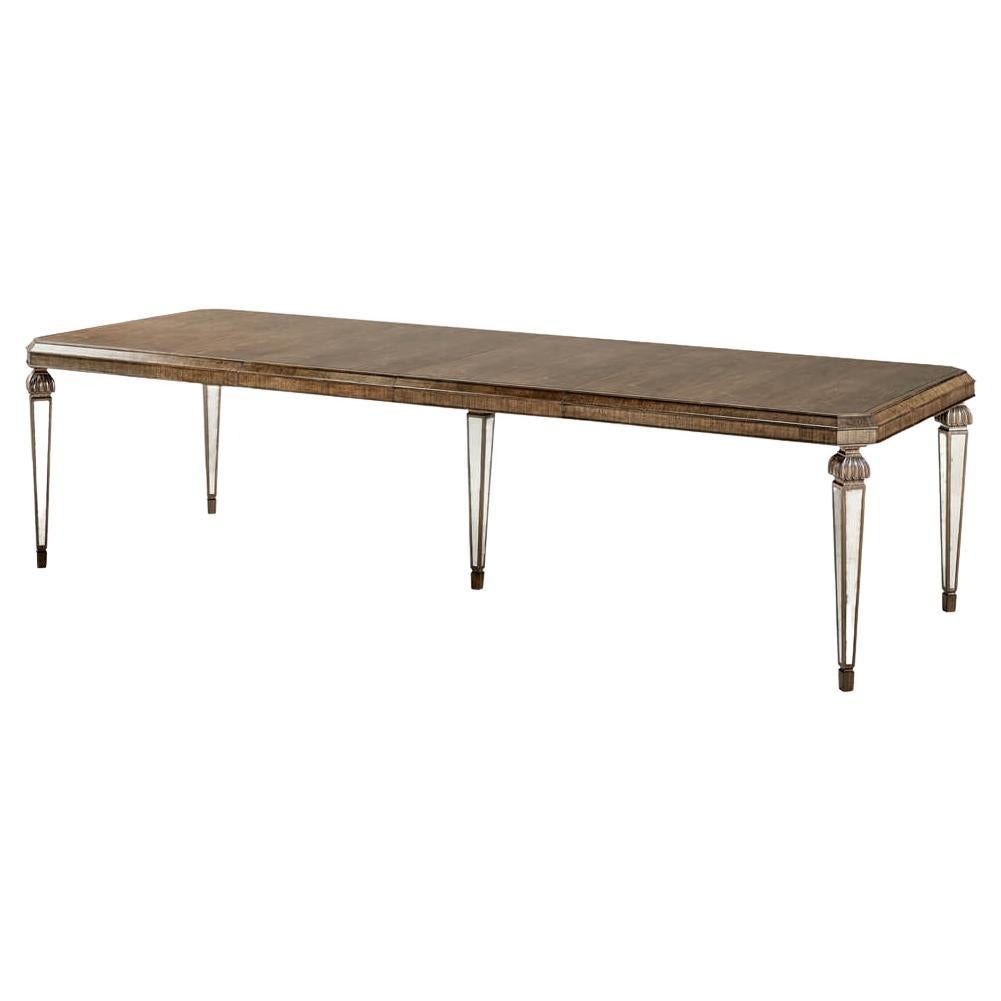 Art Deco Walnut Extension Dining Table For Sale