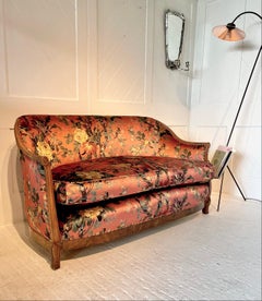 Art Deco Walnut Framed Settee