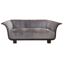 Art Deco Walnut Framed Sofa