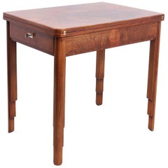 Art Deco Walnut Games Table