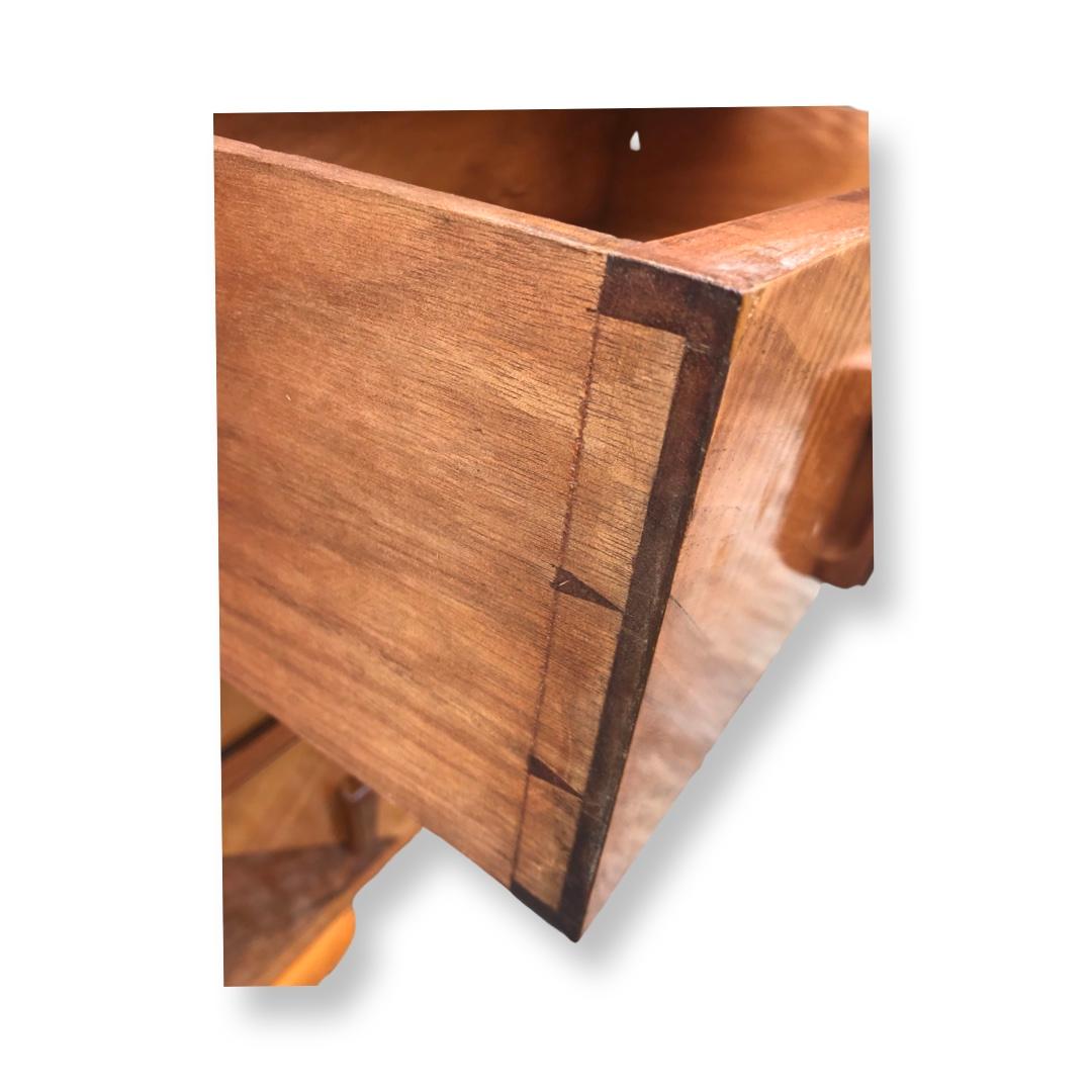 Art Deco Walnut geometric low chest of drawers 3