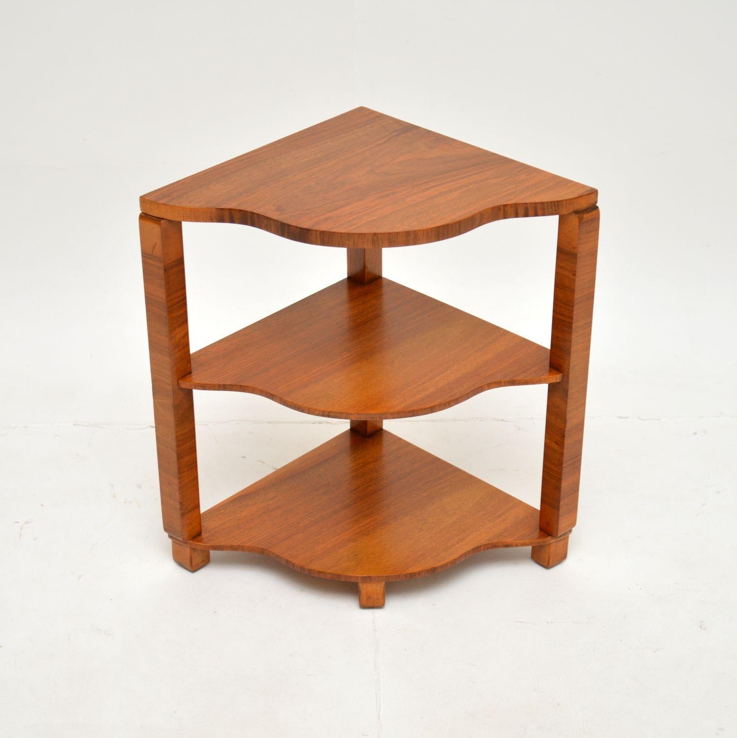 Art Deco Walnut Nesting Coffee Table by Epstein 1