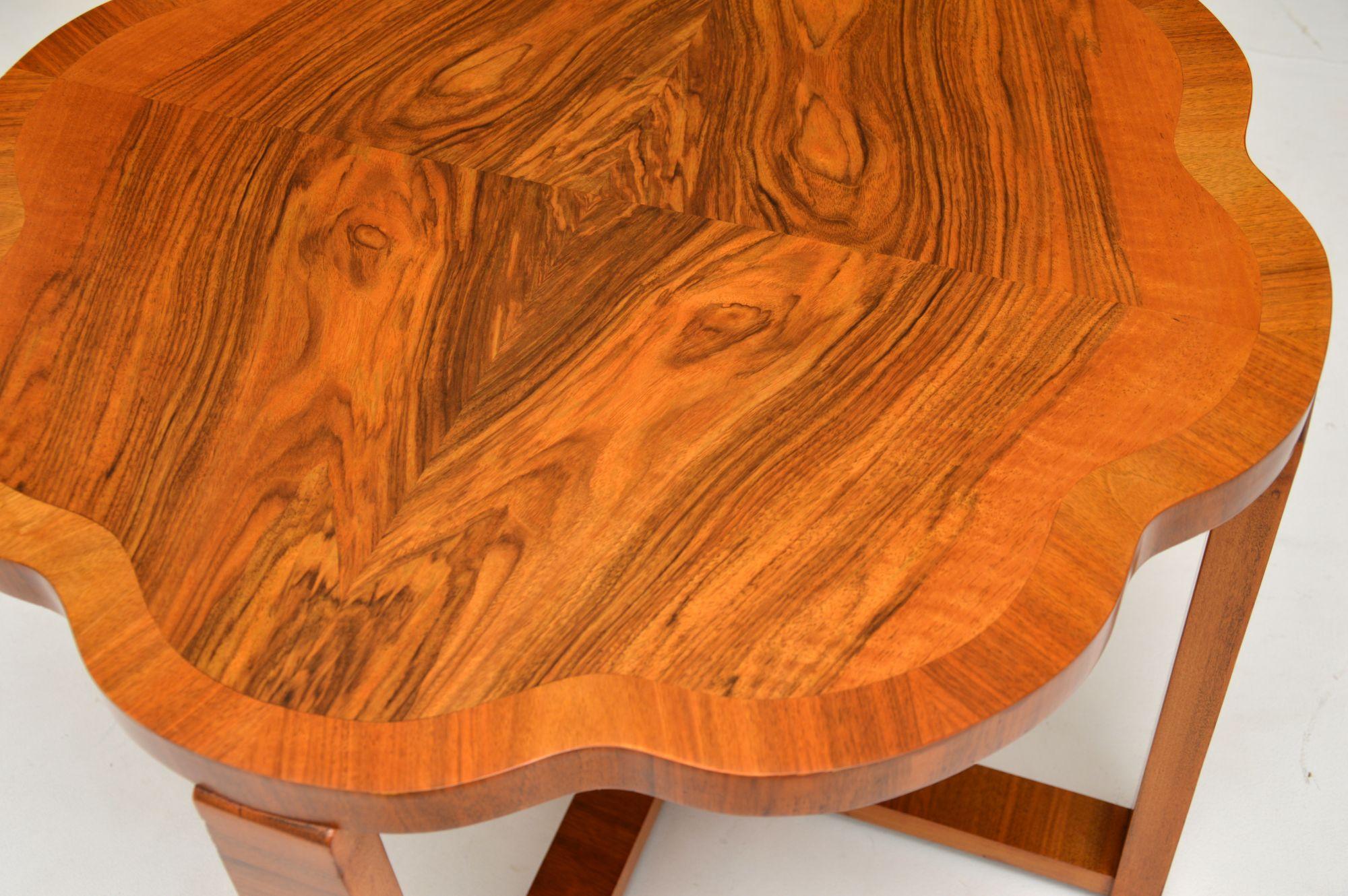 Art Deco Walnut Nesting Coffee Table by Epstein 3
