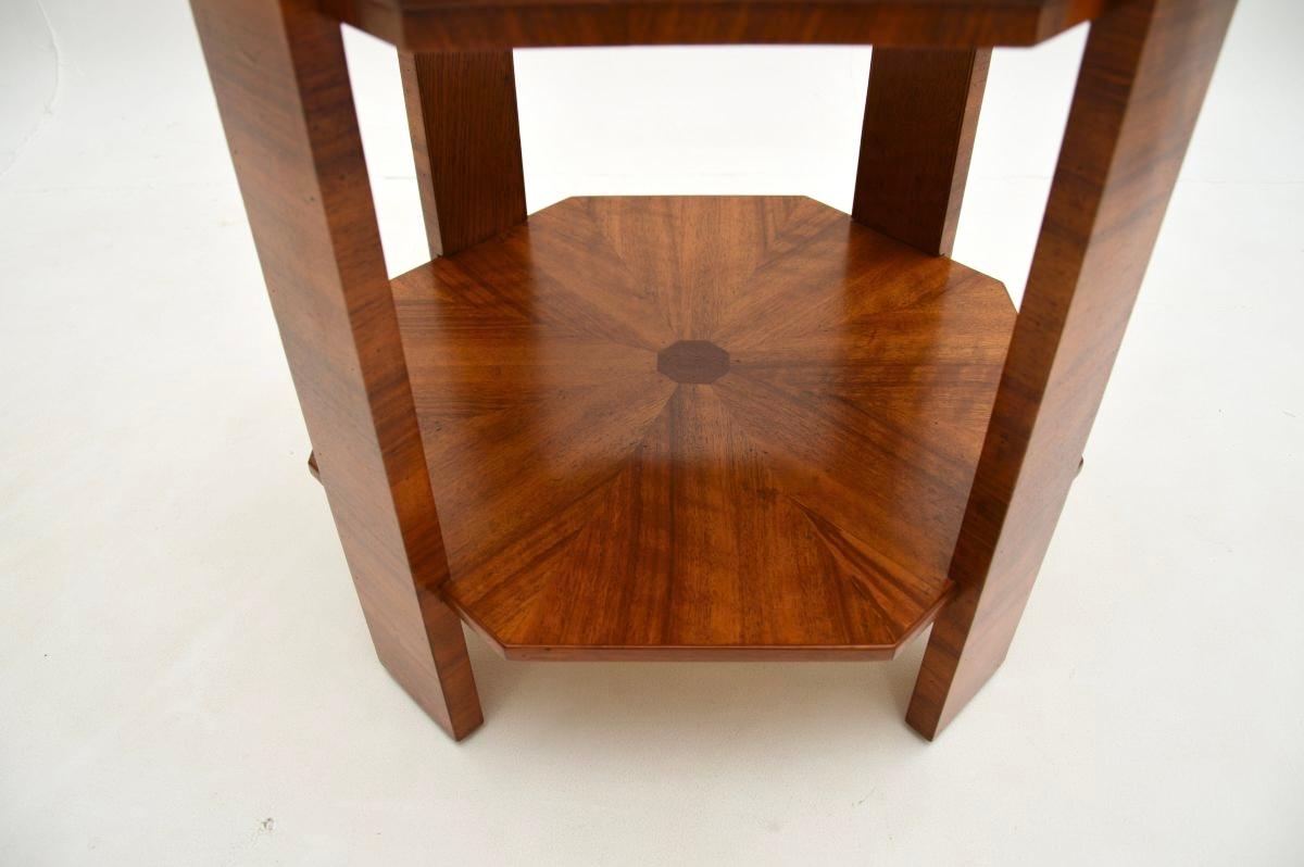 Art Deco Walnut Occasional Coffee / Side Table For Sale 1