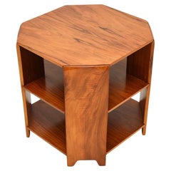 Antique Art Deco Walnut Occasional Coffee / Side Table