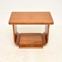 Art Deco Walnut Occasional Side / Coffee Table