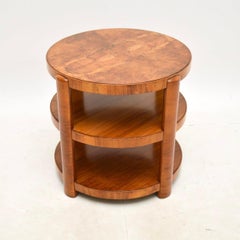 Art Deco Walnut Occasional Side / Coffee Table