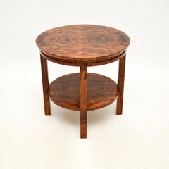 Art Deco Walnut Occasional Side / Coffee Table