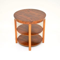 Art Deco Walnut Occasional Side / Coffee Table