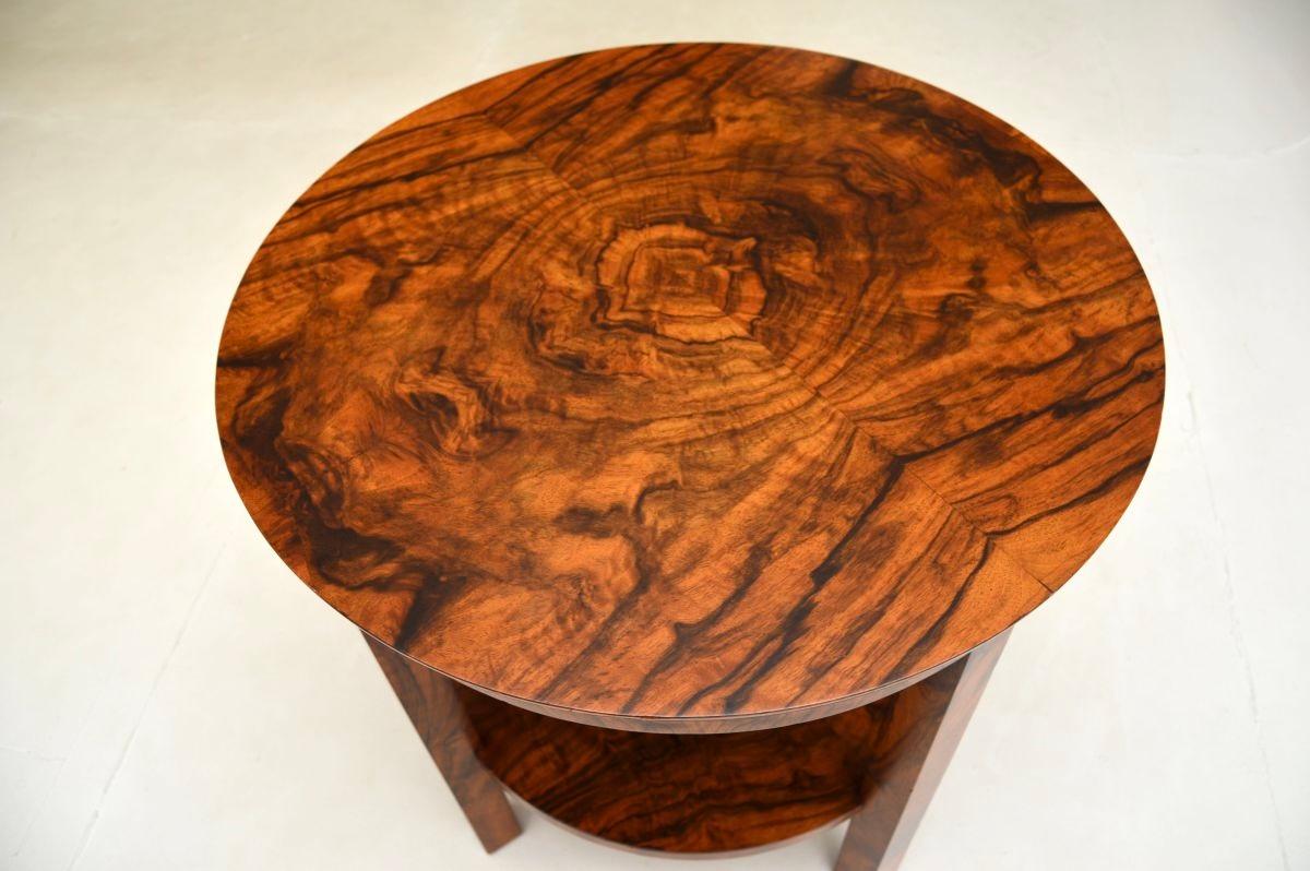 Art Deco Walnut Occasional Side / Coffee Table In Good Condition In London, GB