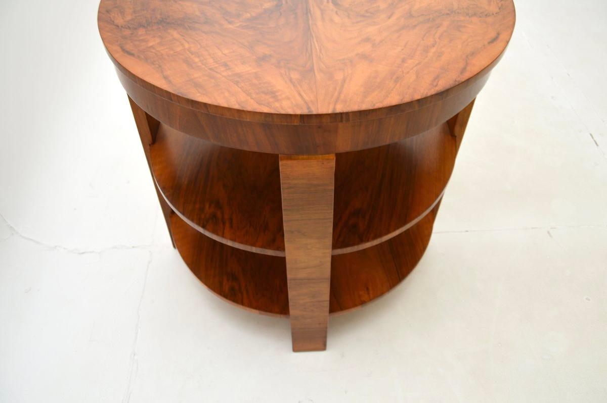 Mid-20th Century Art Deco Walnut Occasional Side / Coffee Table For Sale
