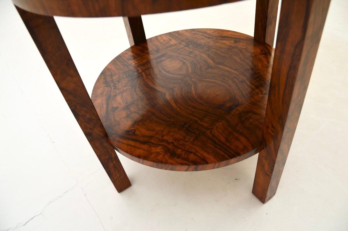 Art Deco Walnut Occasional Side / Coffee Table 1