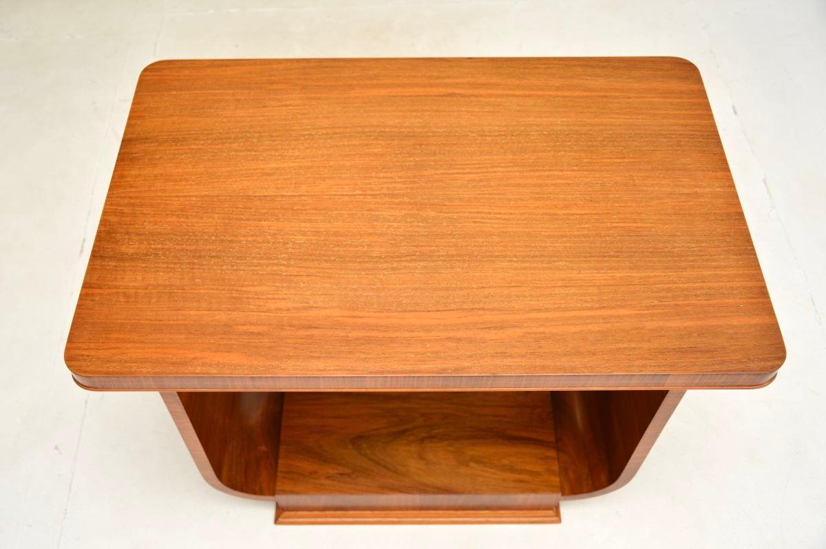 Art Deco Walnut Occasional Side / Coffee Table For Sale 2