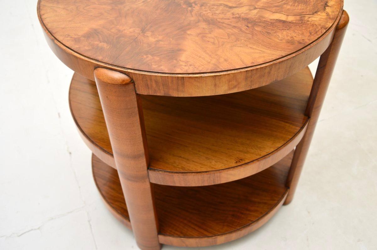 Art Deco Walnut Occasional Side / Coffee Table For Sale 3
