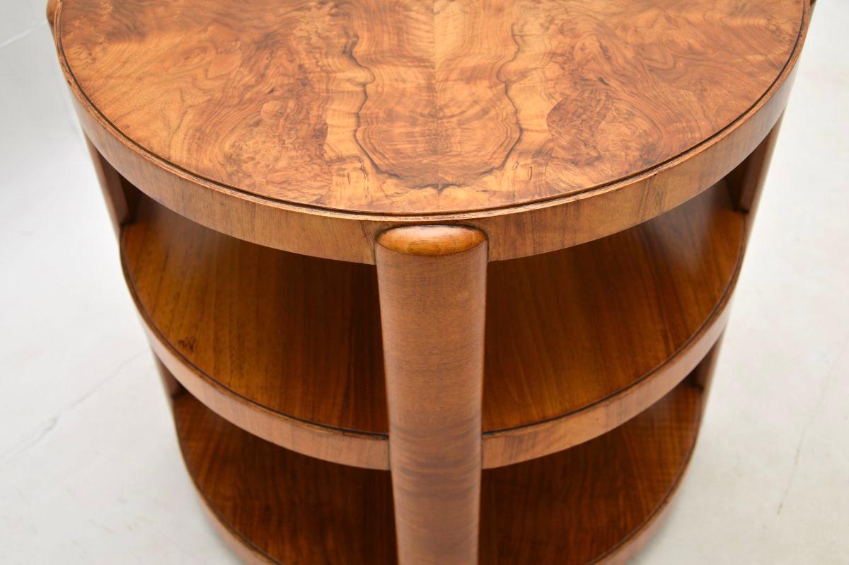 Art Deco Walnut Occasional Side / Coffee Table For Sale 4