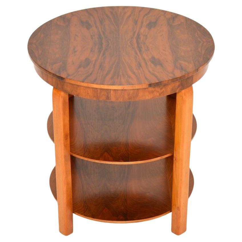 Art Deco Walnut Occasional Side / Coffee Table