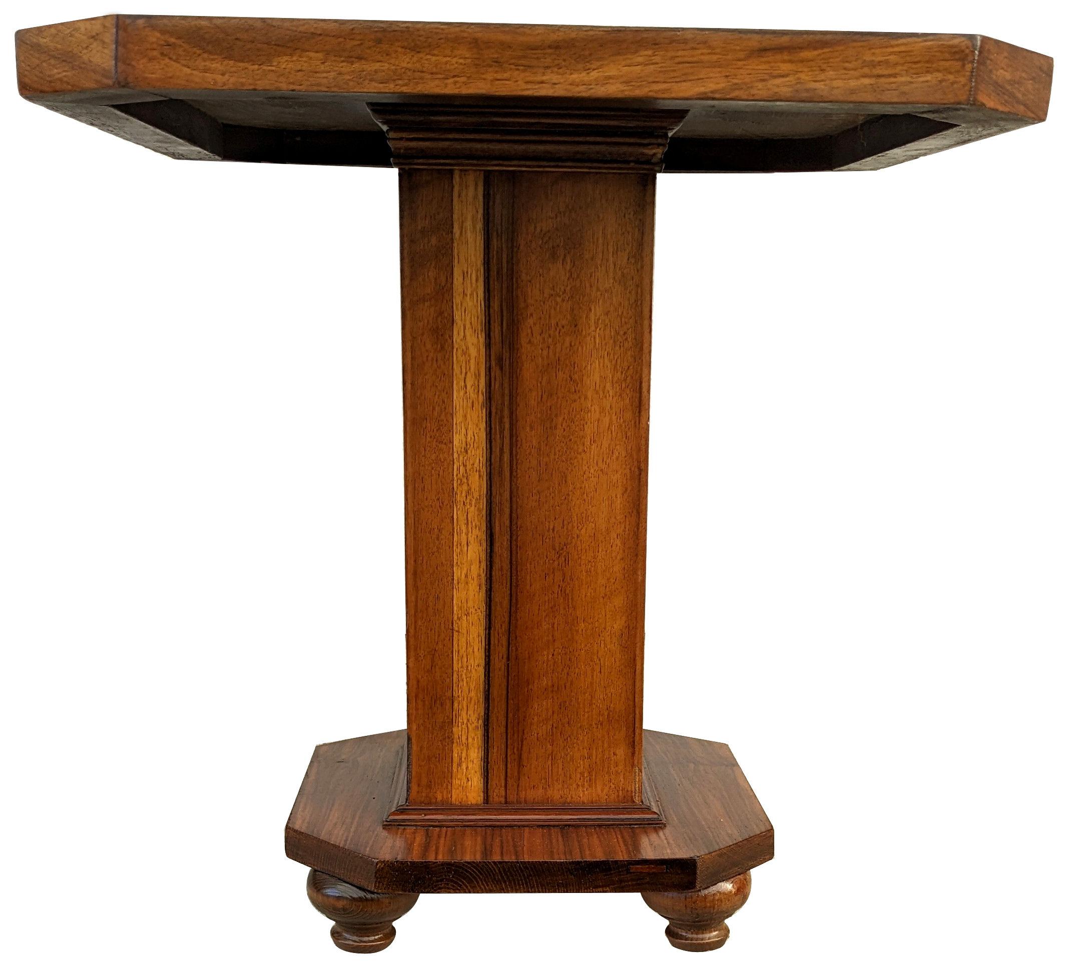 Art Deco Walnut Occasional Table, c1930s, English For Sale 1