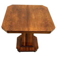 Art Deco Walnut Occasional Table, c1930s, English