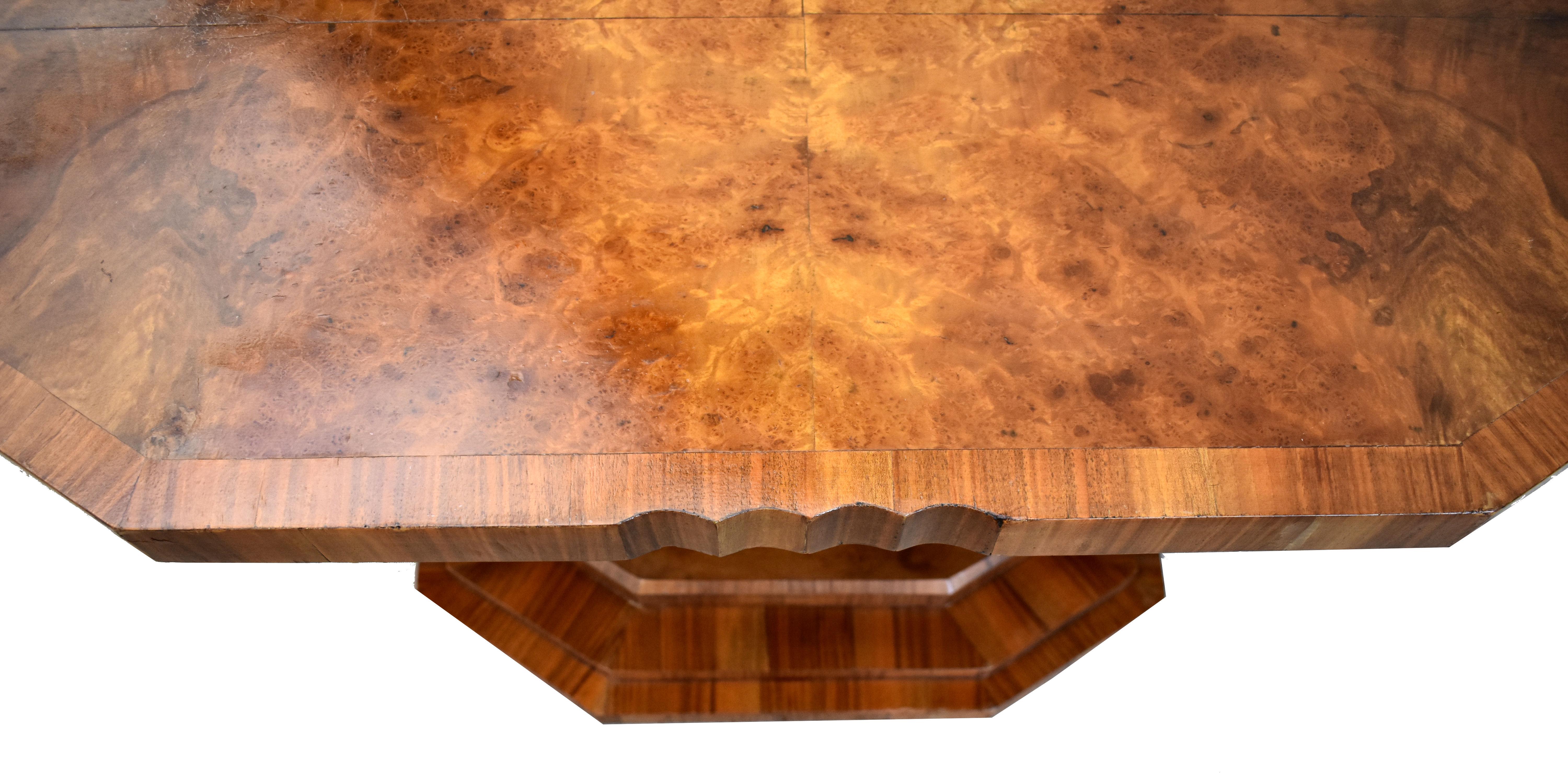 For your consideration is this good sized and very attractive U base Walnut occasional table by the highly regarded Hille furniture makers. Dating to the 1930's this table offers great design we have come to expect from Hille. Where else can you