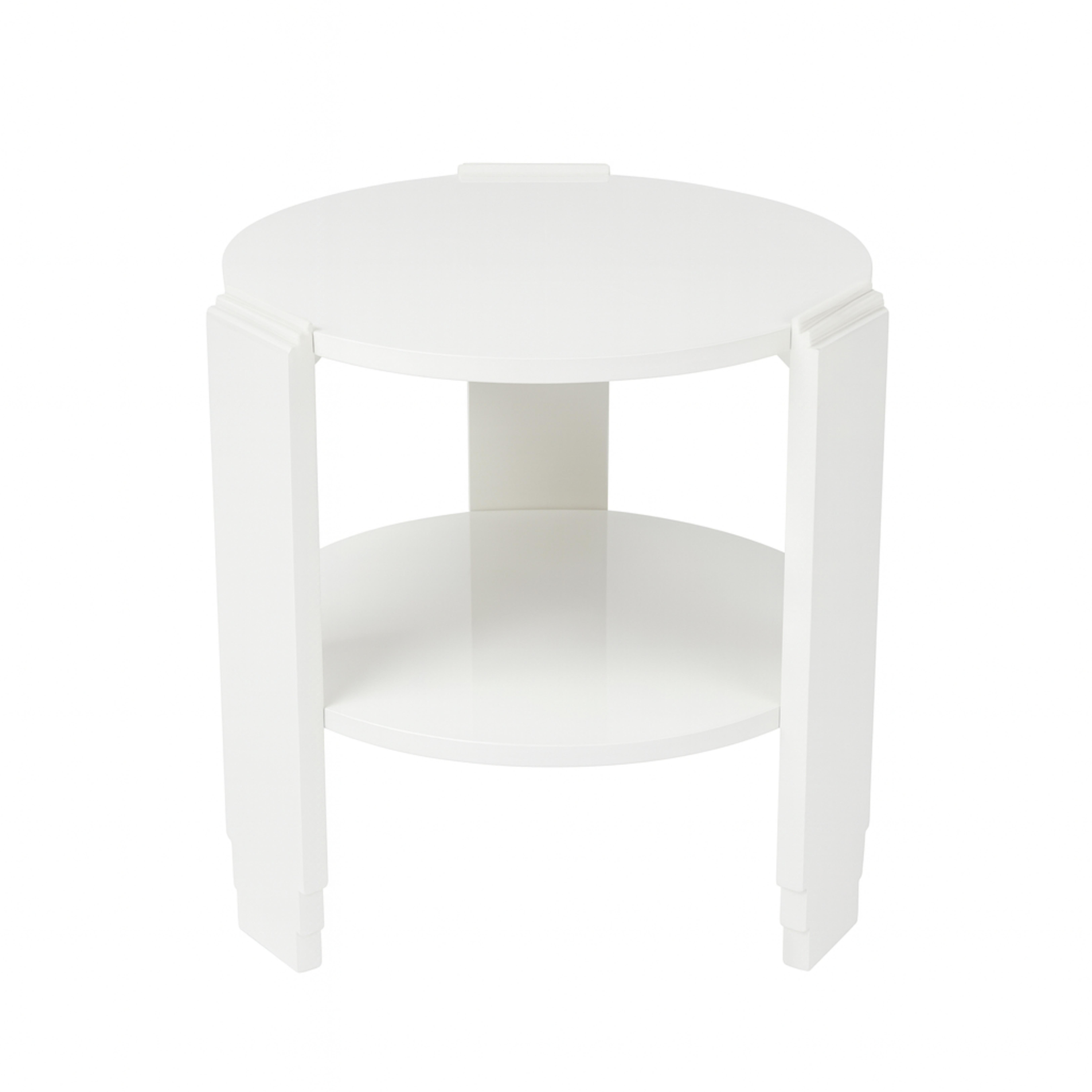 Art Deco Walnut Off White Lacquer Center Table, 20th Century For Sale 1